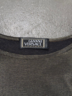 1990s Gianni Versace iridiscent top