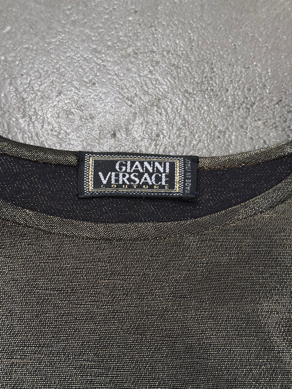 1990s Gianni Versace iridiscent top