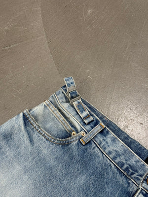 S/S2022 Balenciaga skater destroyed baggy denim