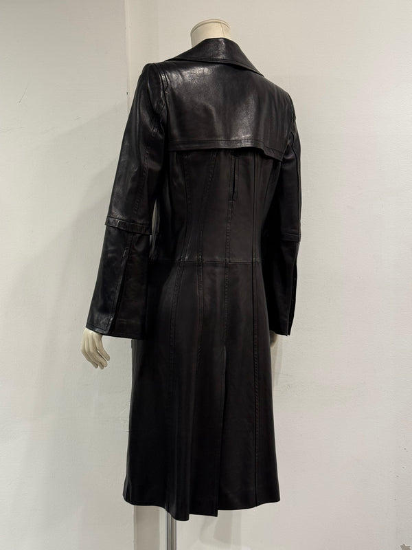 2004 Gucci by Tom Ford leather trench coat
