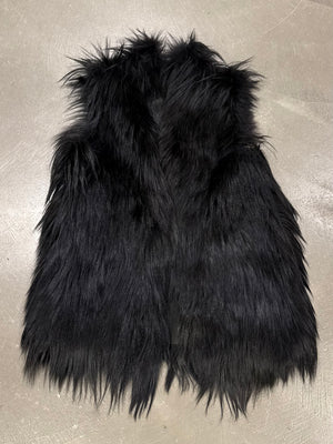 2000s Dolce & Gabbana real fur leather vest
