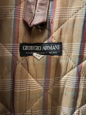 A/W1993 Giorgio Armani iridescent cropped military parka