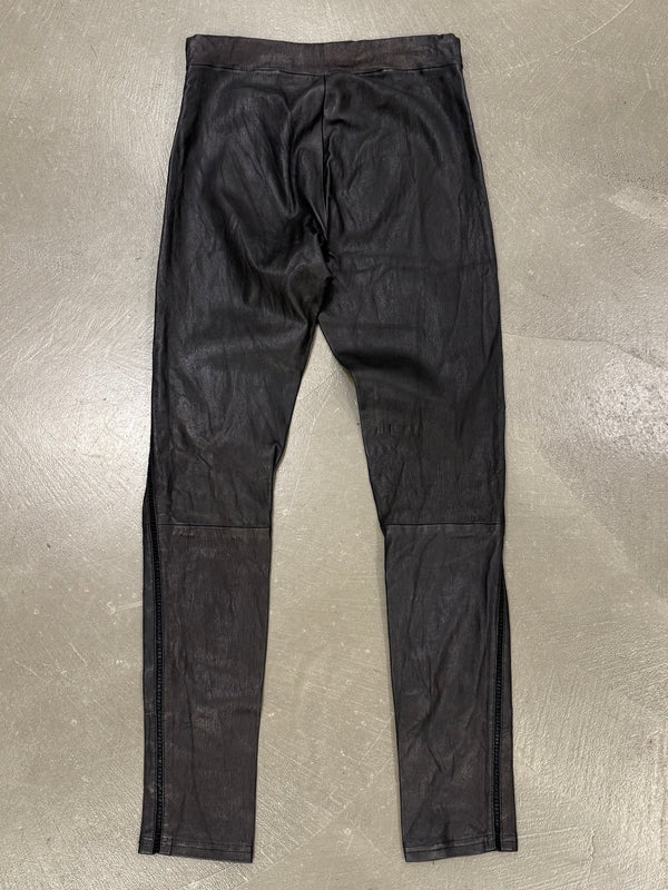 2010s Roberto Cavalli leather skinny pants
