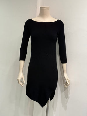 1990s Maison Margiela asymmetric hem fitted dress