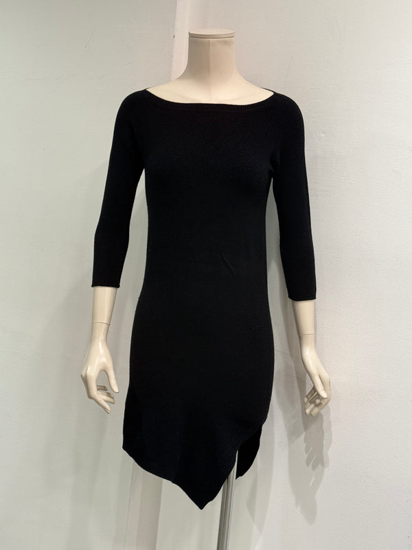1990s Maison Margiela asymmetric hem fitted dress