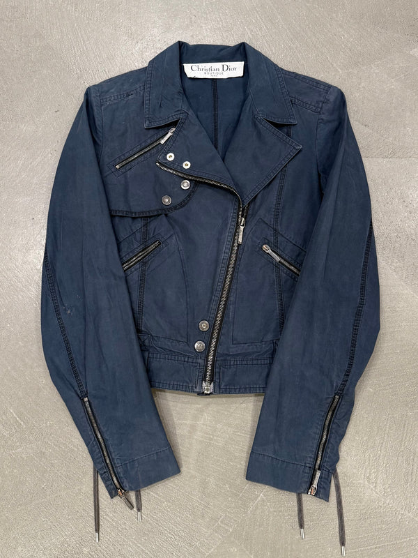 S/S2003 Christian Dior by John Galliano cropped cotton biker jacket