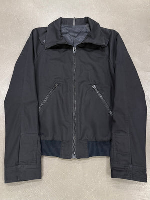 S/S2007 Dior by Hedi Slimane high collar zip up bomber jacket
