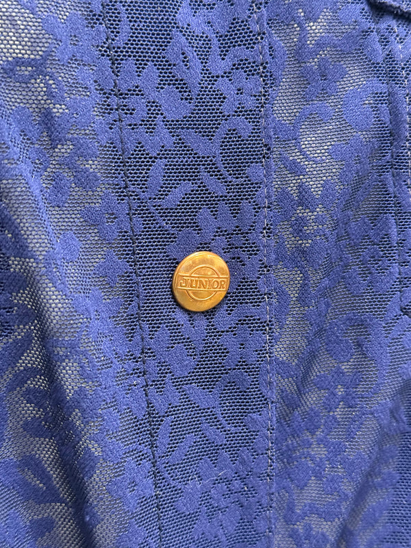 1990s Jean Paul Gaultier transparent lace bomber jacket
