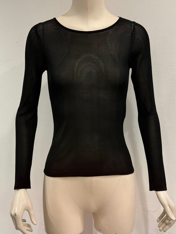 2001 Gucci by Tom Ford sheer longleeve