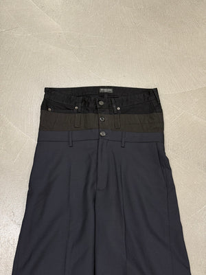 S/S2024 Balenciaga triple waist wide leg tailored pants