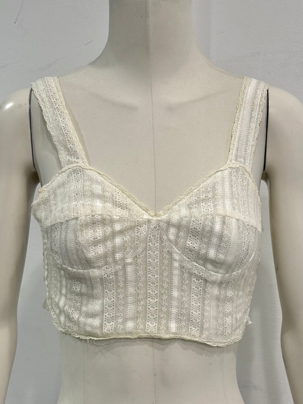 1990s Dolce & Gabbana sheer lace corset top