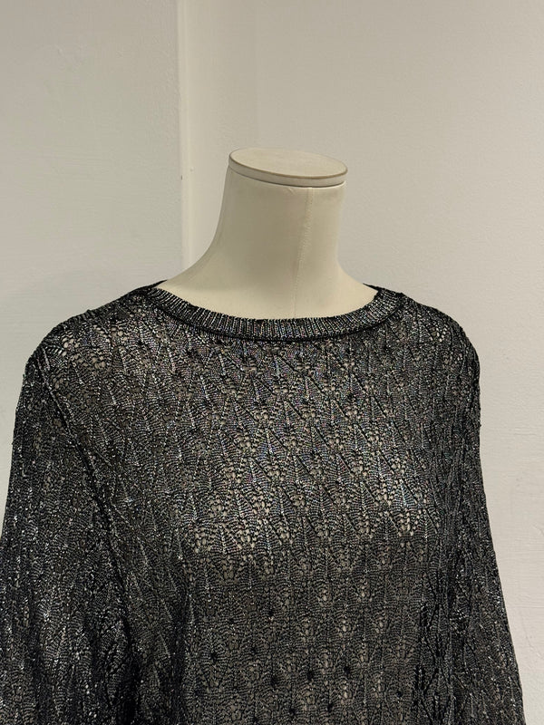 2020 Saint Laurent silver knit