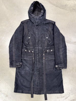 A/W2014 Dries Van Noten runway bondage parka