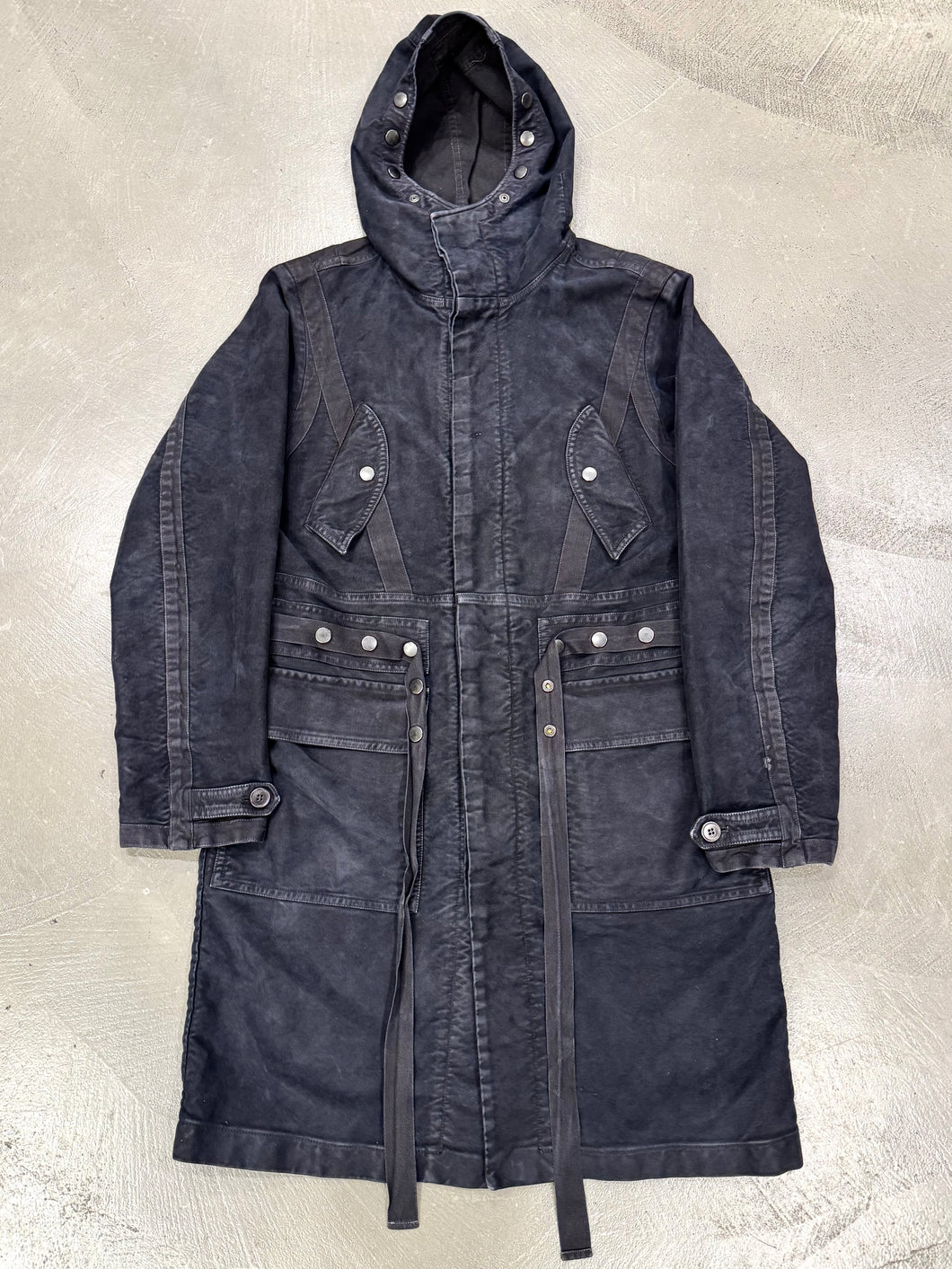 A/W2014 Dries Van Noten runway bondage parka