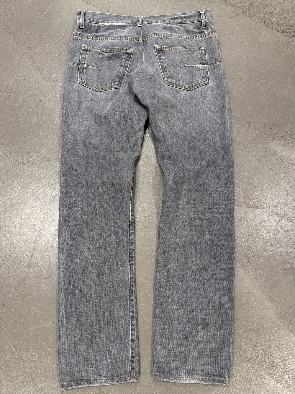 2000s Dior gray washed denim