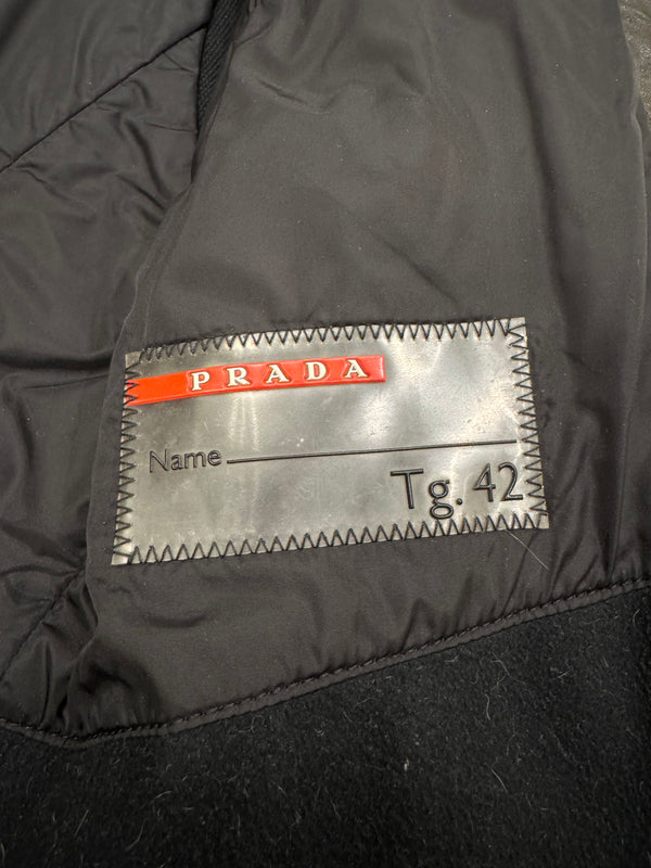 2000s Prada biker leather jacket
