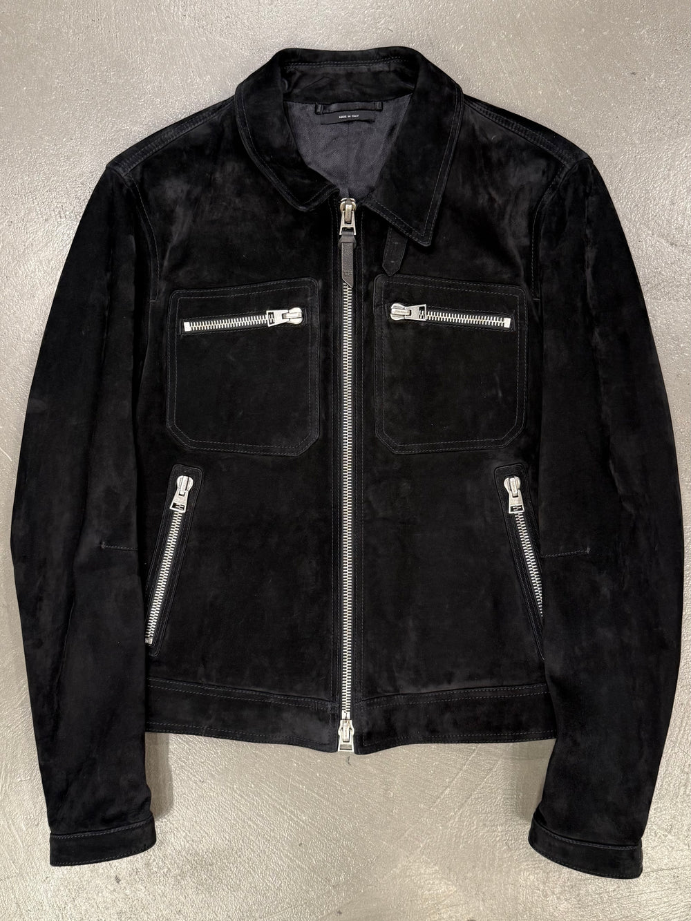 2020s Tom Ford suede biker leather jacket