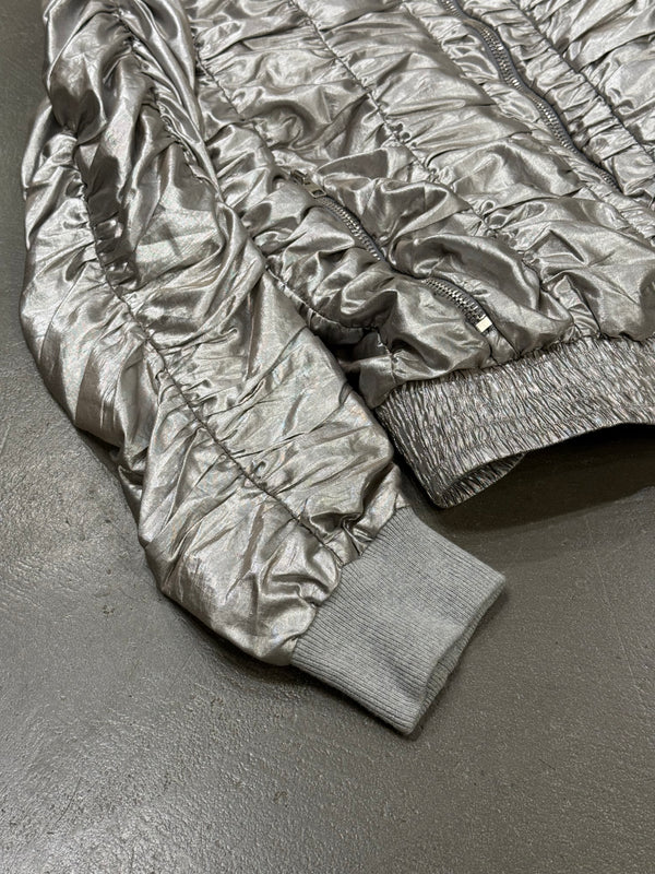 S/S2007 Dior Homme by Hedi Slimane runway silver metallic bomber jacket