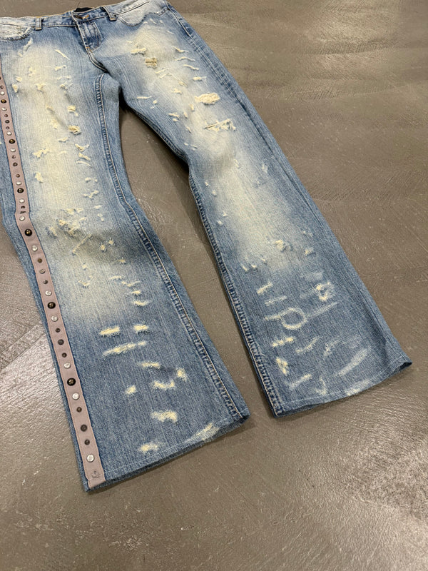 2000s Roberto Cavalli distressed jeans