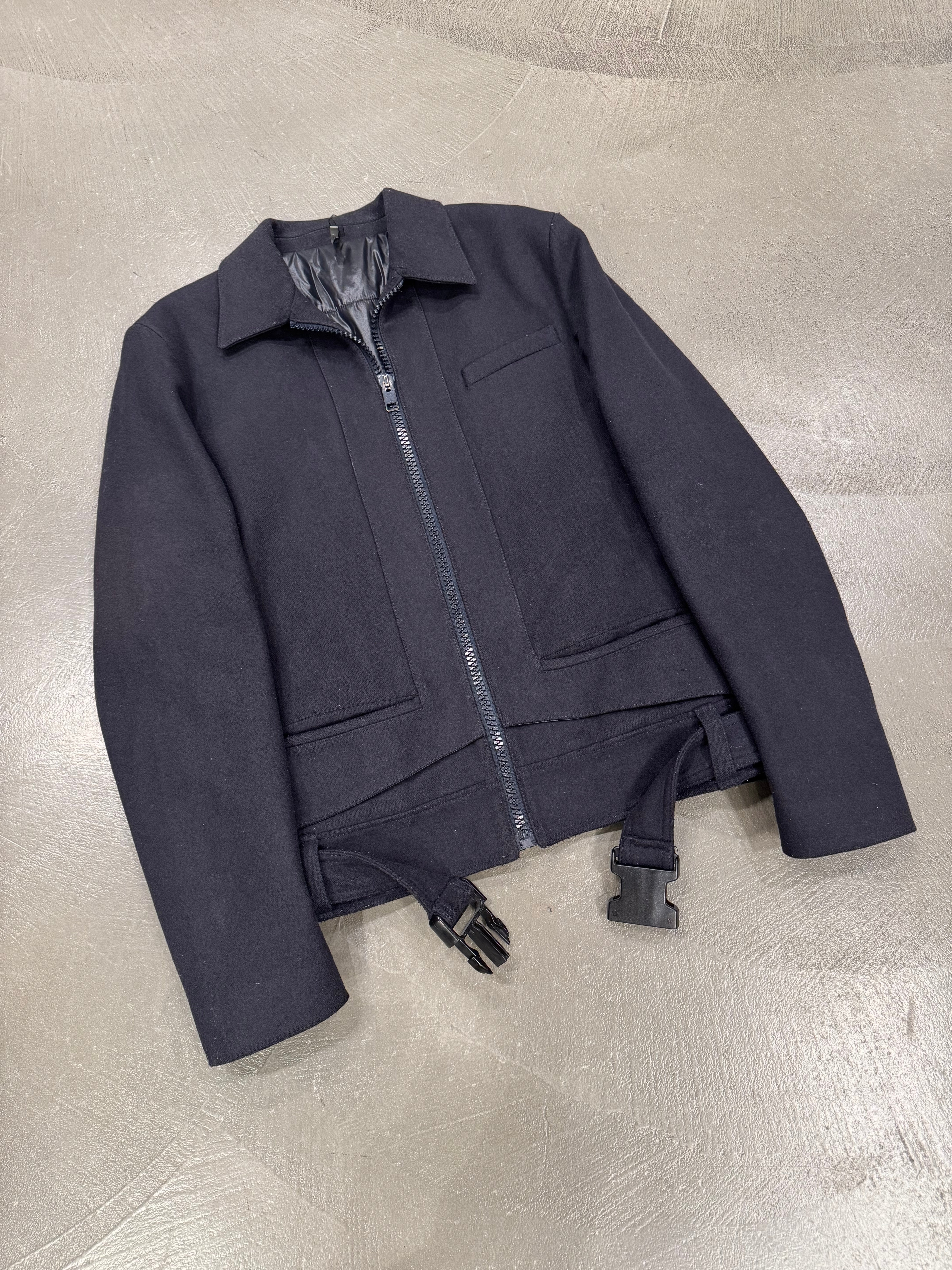 A/W2007 Dior by Hedi Slimane “Navigate” belted wool jacket