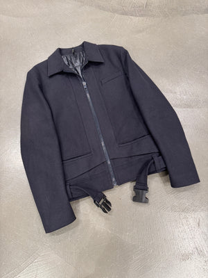 A/W2007 Dior by Hedi Slimane “Navigate” belted wool jacket