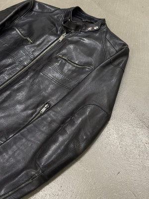 2004 Gucci by Tom Ford cafe racer biker leather jacket