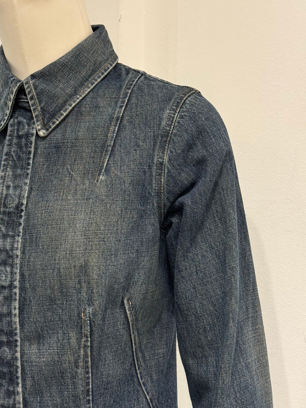 2001 Gucci fitted denim denim jacket