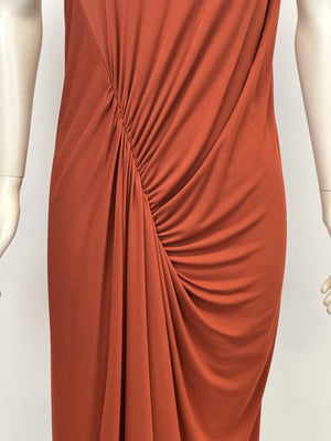 2011 Balenciaga asymmetrical deconstructed draped dress