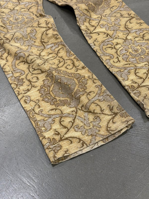 2000s Roberto Cavalli baroque print pants
