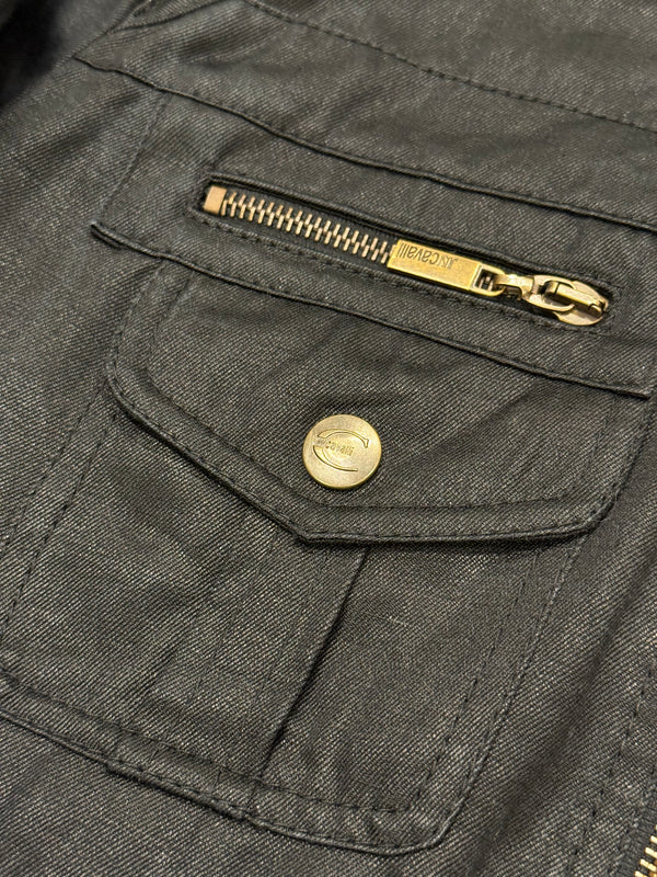 A/W 2008 Roberto Cavalli waxed cargo bomber jacket