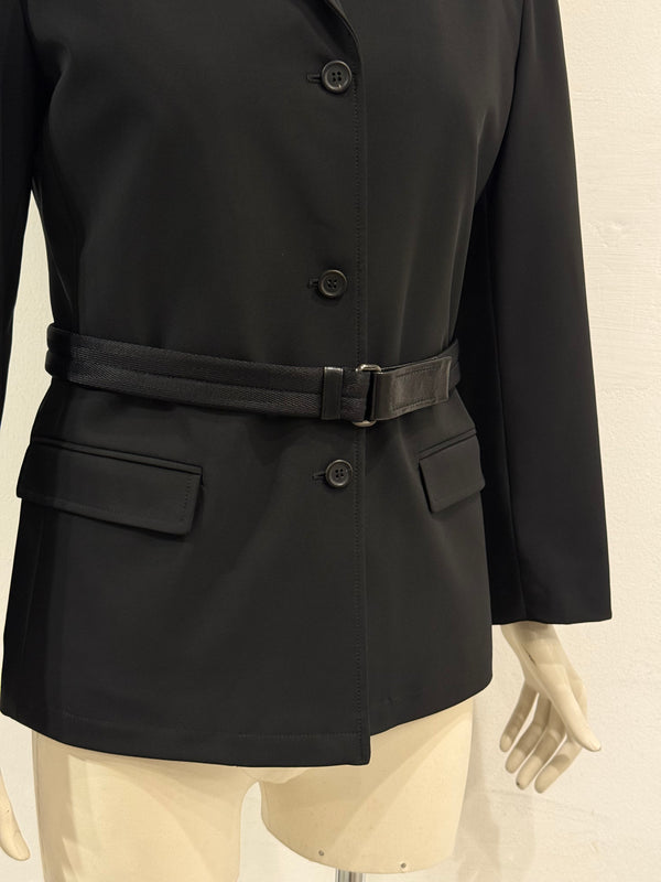 2000s Prada belted tailored jacket