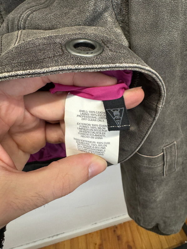 2000s Oakley 2 in 1 modular leather jacket