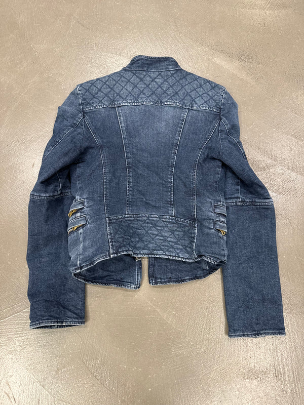 2010s Balmain military buttons denim jacket