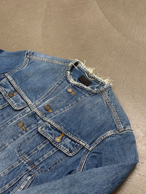 2020s Saint Laurent raw-cut denim jacket