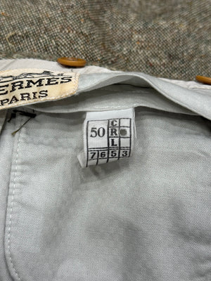 1990s Hermes wool tweed suit set