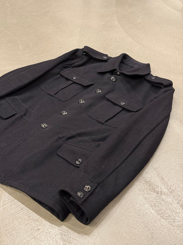 2000s Yves Saint Laurent wool officer military jacket