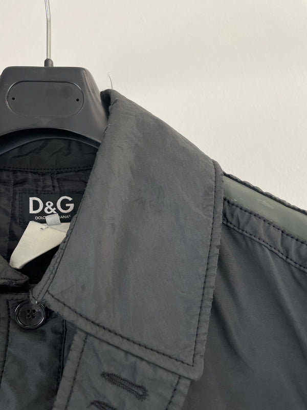 2003 Dolce & Gabbana military parachute Goggle window bomber jacket archive