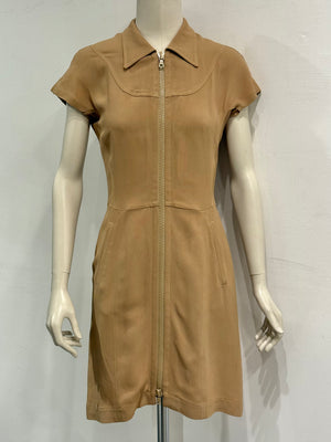2000s Prada zipper midi dress