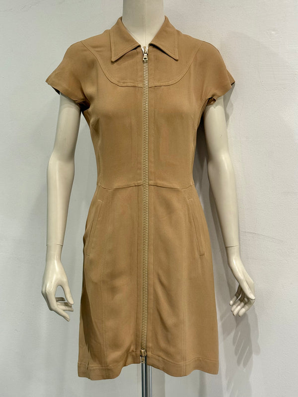 2000s Prada zipper midi dress