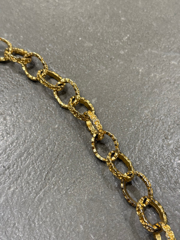 S/S1994 Chanel runway gold chain belt