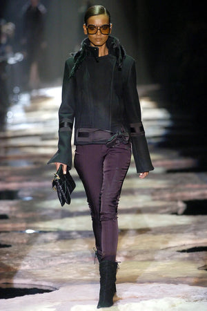 A/W2004 Gucci by Tom ford mink collar runway jacket