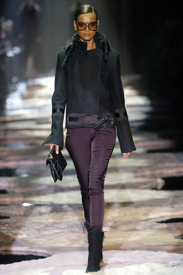 A/W2004 Gucci by Tom ford mink collar runway jacket