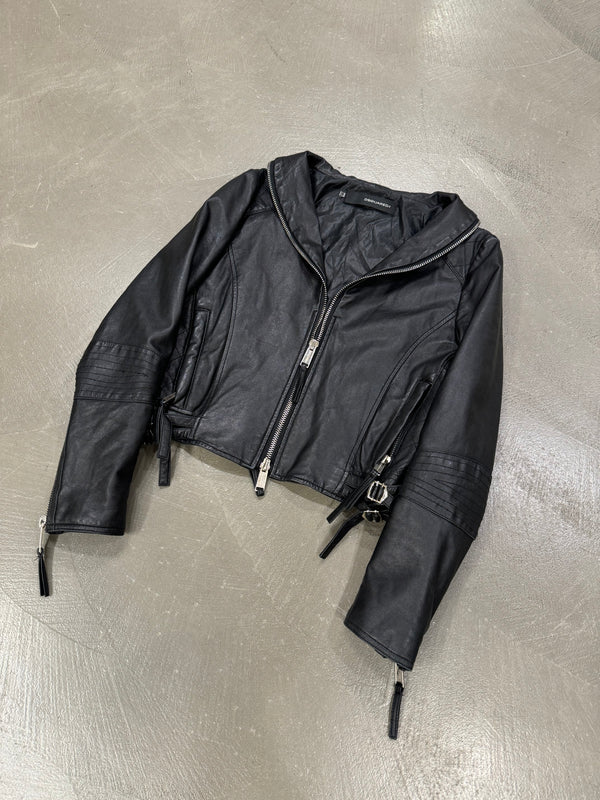 A/W 2007 Dsquared2 full zipper leather jacket
