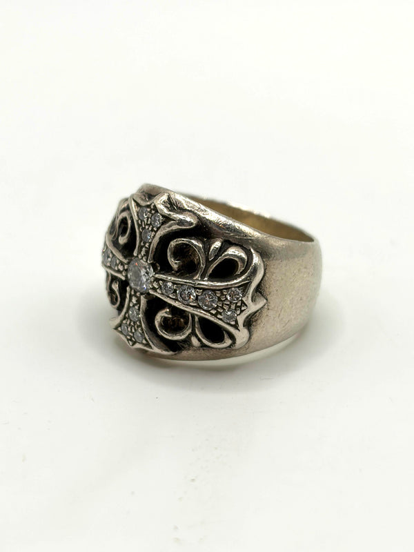 Chrome Hearts factory-set diamond keeper ring