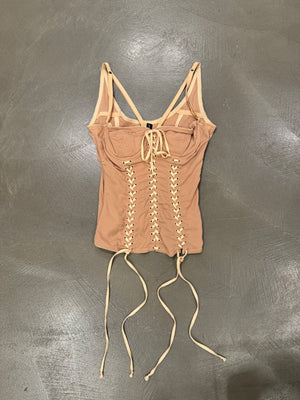 S/S2003 Dolce & Gabbana laced up corset top