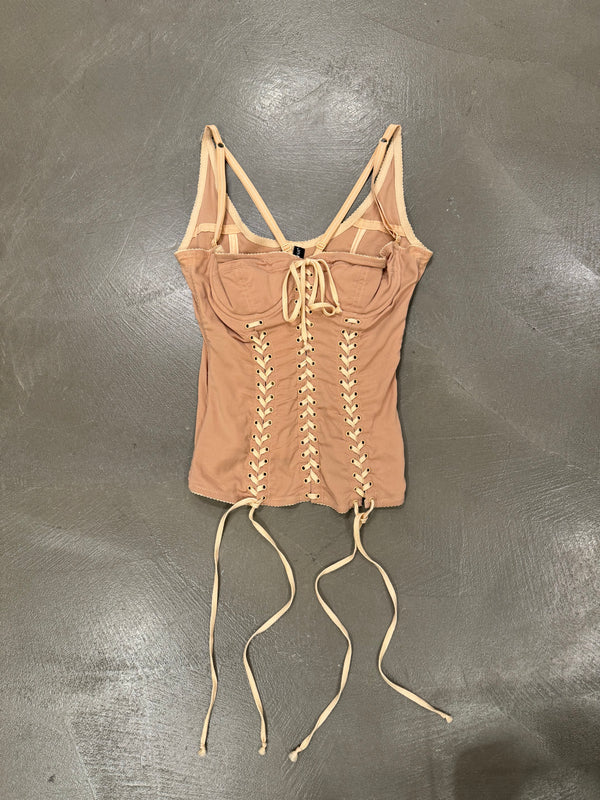 S/S2003 Dolce & Gabbana laced up corset top