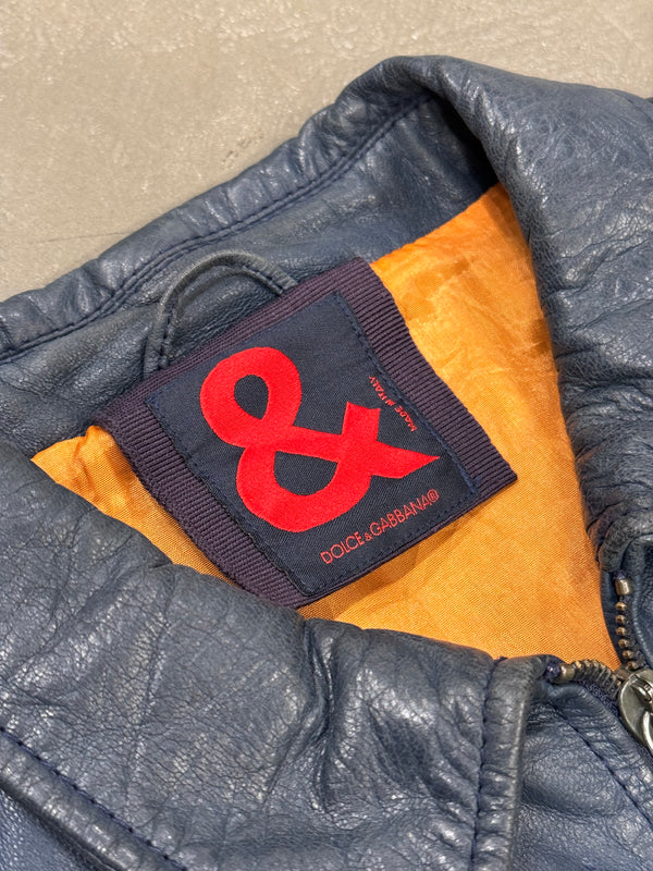 2000s Dolce & Gabbana leather jacket