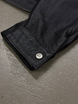 2000s Versace leather jacket