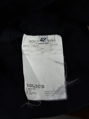 2000s Dolce & Gabbana real Python trim shirt