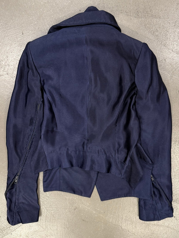 A/W2012 Ann Demeulemeester runway asymmetrical back-zip jacket